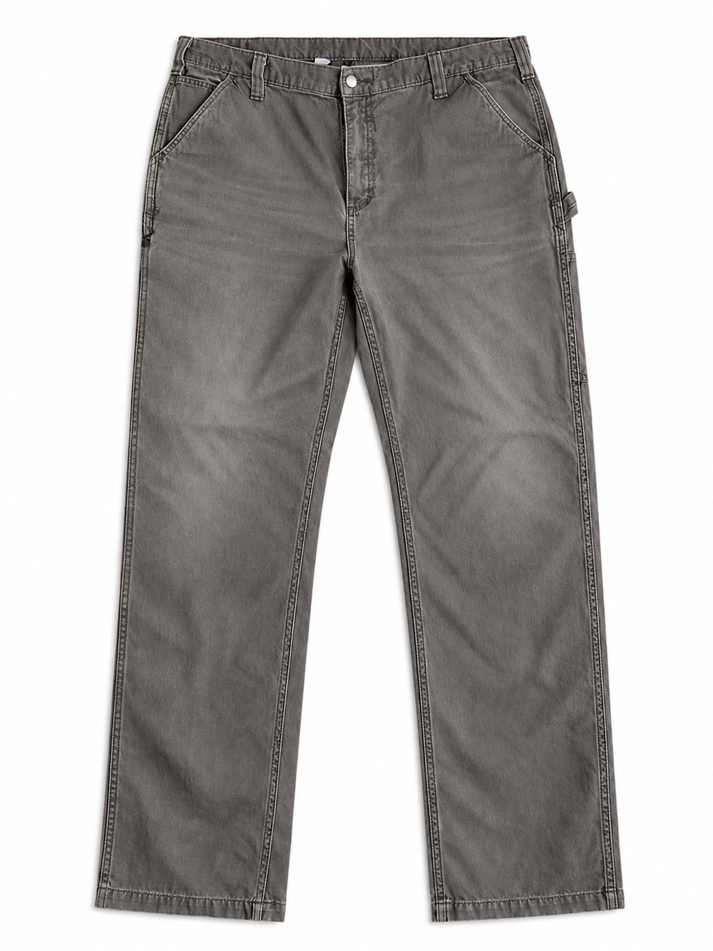 Carhartt Workwear Utility Pants Gray Canvas Relaxed Fit Casual Streetwear 40x34